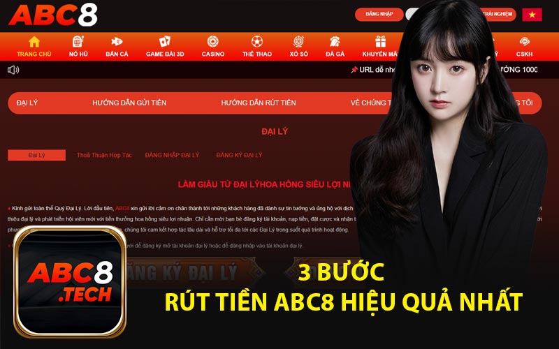 3 Bước Rút Tiền ABC8 Hiệu Quả Nhất