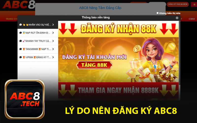 Lý Do Nên Đăng Ký ABC8