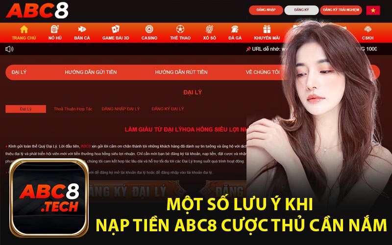 Một Số Lưu Ý Khi Nạp Tiền ABC8 Cược Thủ Cần Nắm